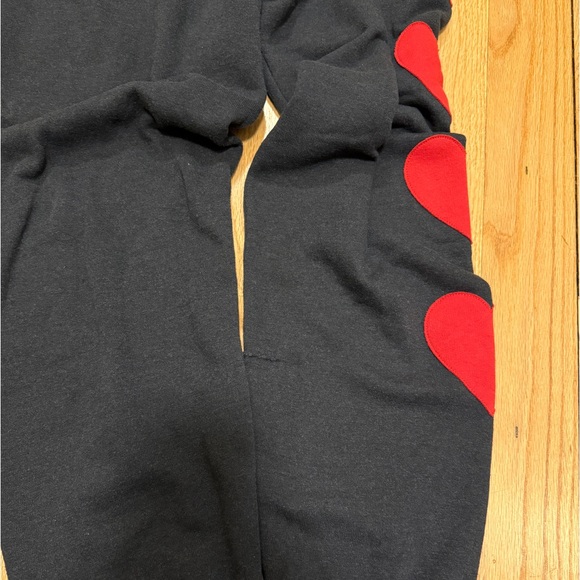 Aviator Nation Heart Stitch 4 Sweatpants in Charcoal - Picture 9 of 9